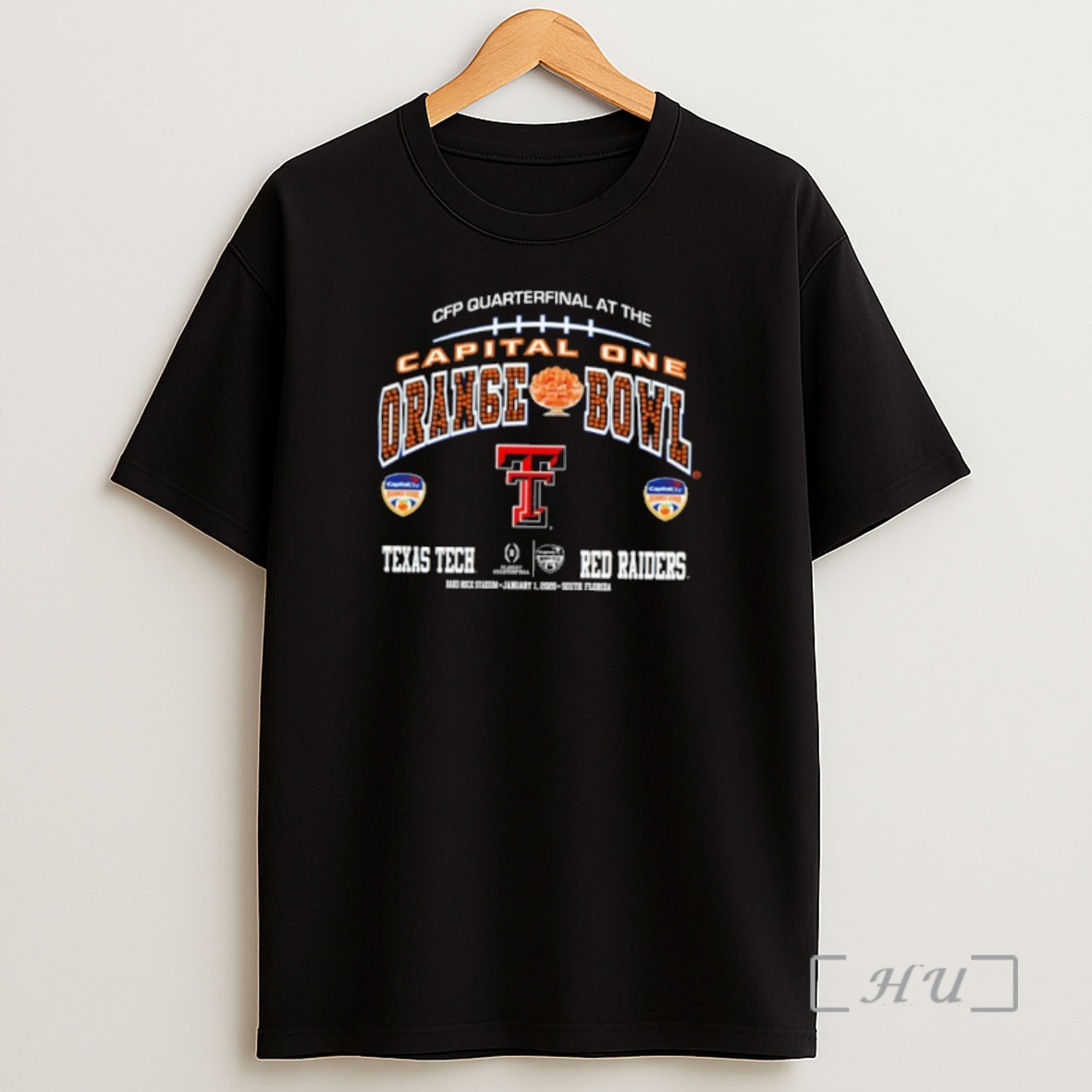 Officials Texas Tech Red Raiders 2026 Cfp Quarterfinal Capital One Orange Bowl Premium Shirt Sweatshirt Tee