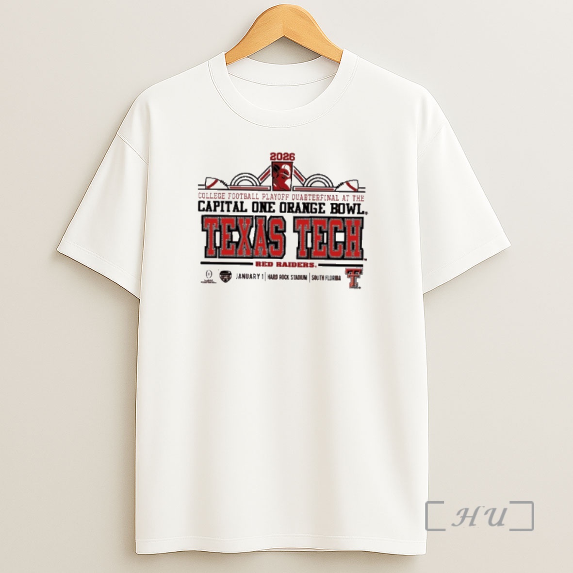 Officials Texas Tech Red Raiders 2026 Cfp Quarterfinal Capital One Orange Bowl Retro Premium Shirt Sweatshirt Tee