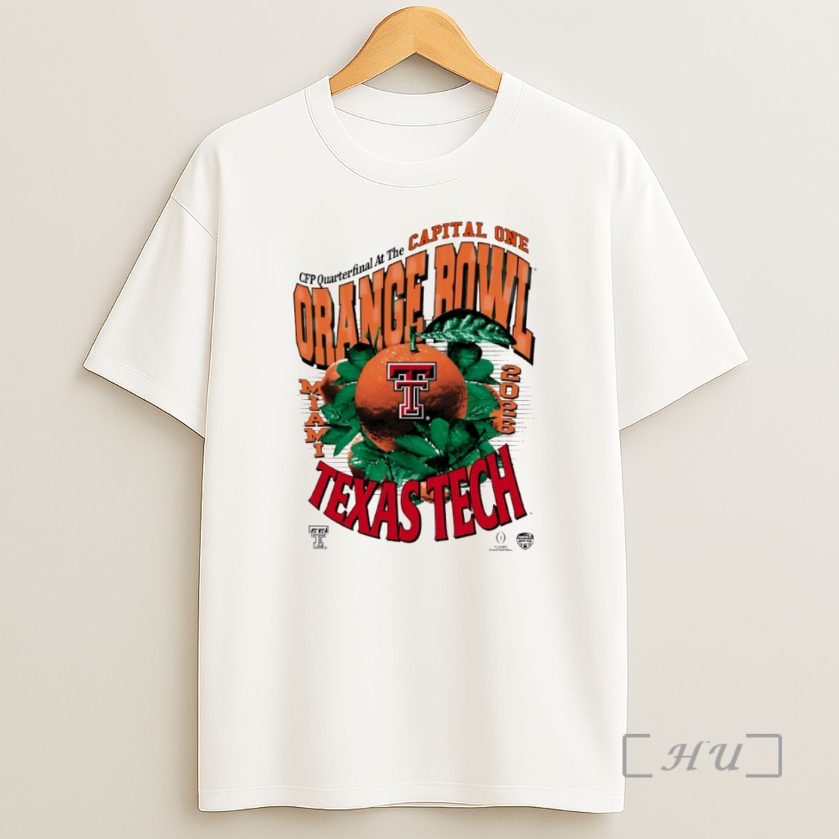 Officials Texas Tech Red Raiders 2026 Cfp Quarterfinal At The Capital One Orange Bowl Bound Circle Shirt Sweatshirt Tee