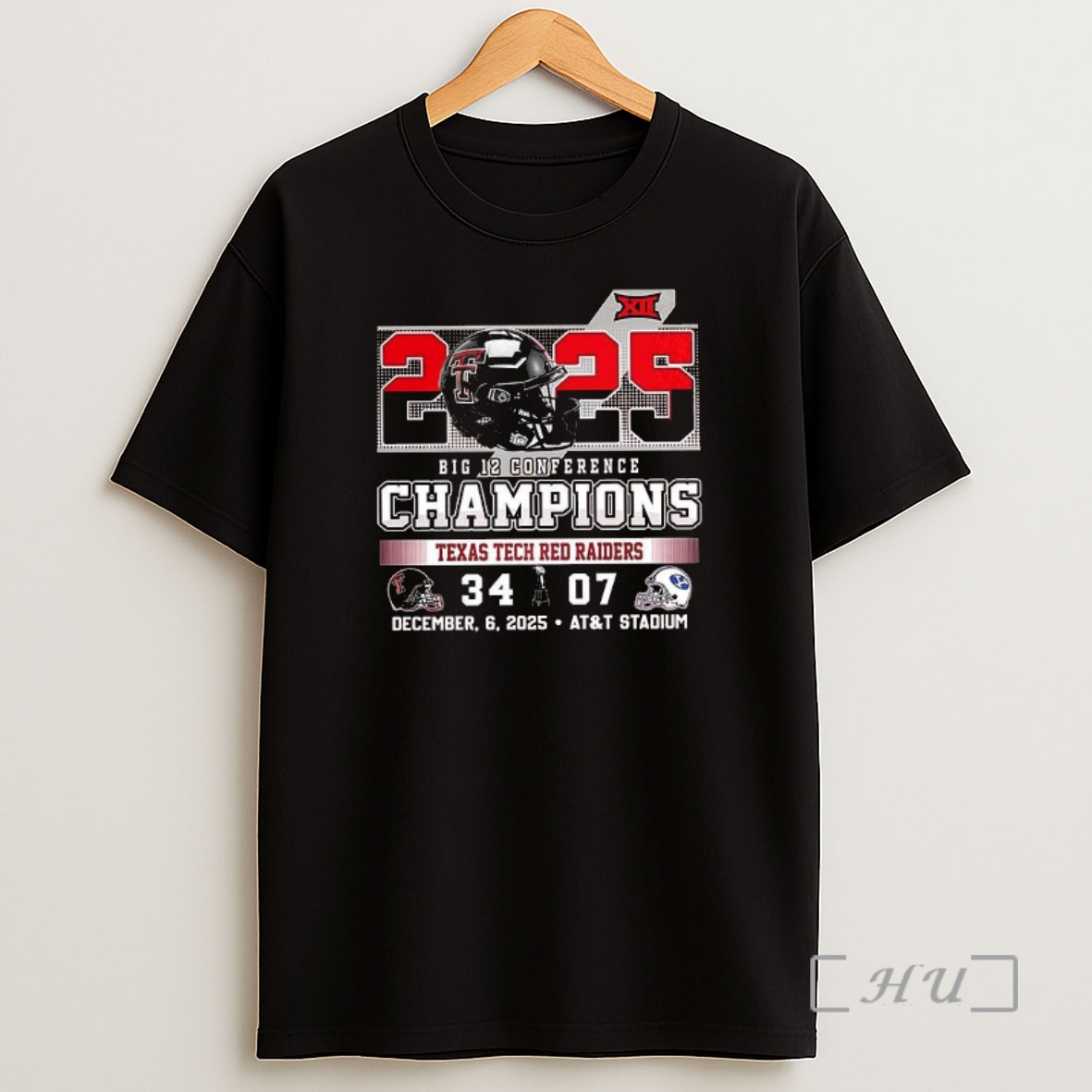 Officials Texas Tech Red Raiders 34 Byu 07 2025 Big 12 Conference Champions Premium Shirt Sweatshirt Tee