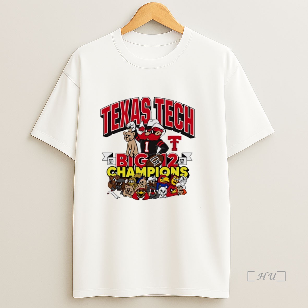 Officials Texas Tech Red Raiders Big 12 Conference Champions 2025 Crushed It Mascot Premium Shirt Sweatshirt Tee