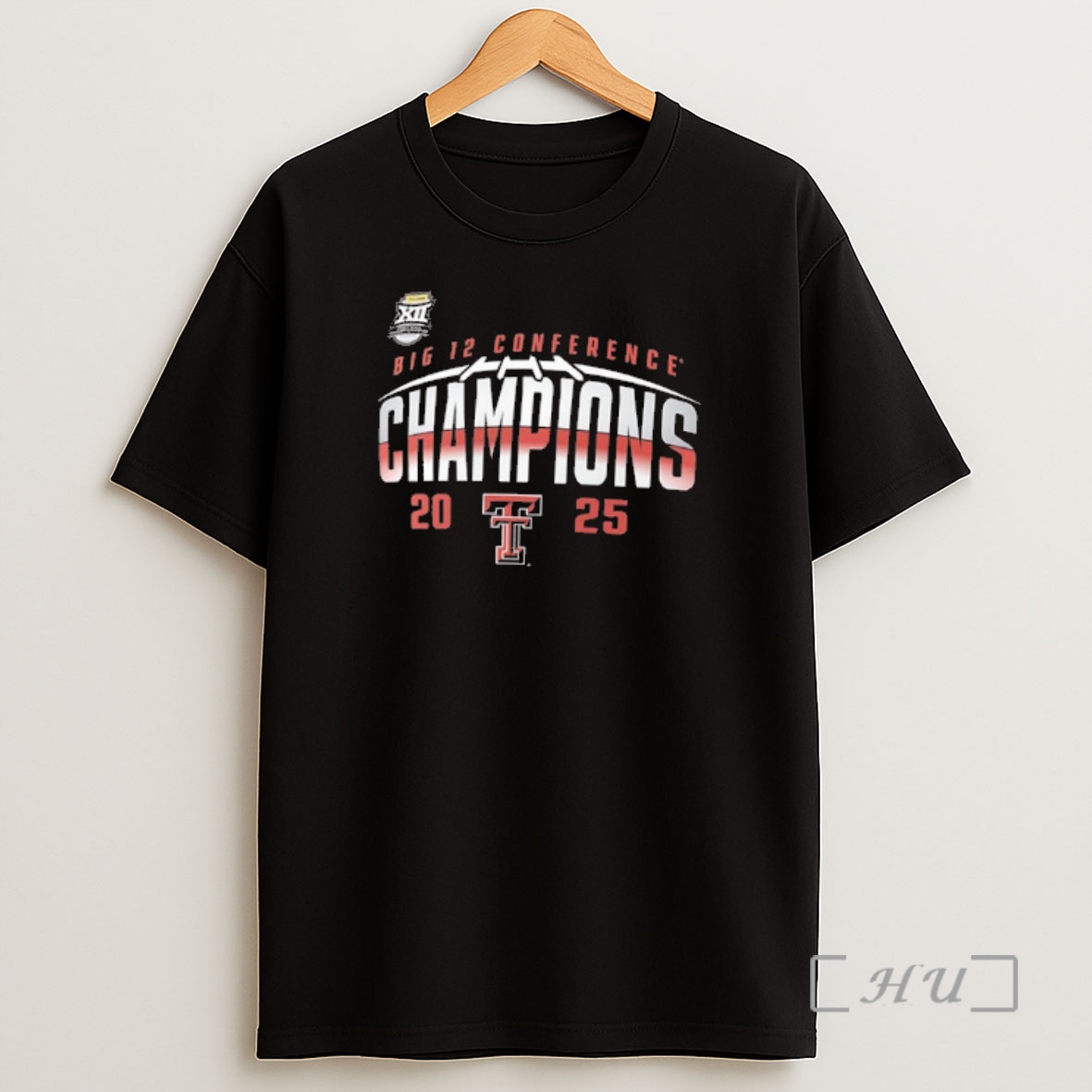 Officials Texas Tech Red Raiders Big 12 Football Champions Endzone Speed 2025 2 Sided Shirt Sweatshirt Tee
