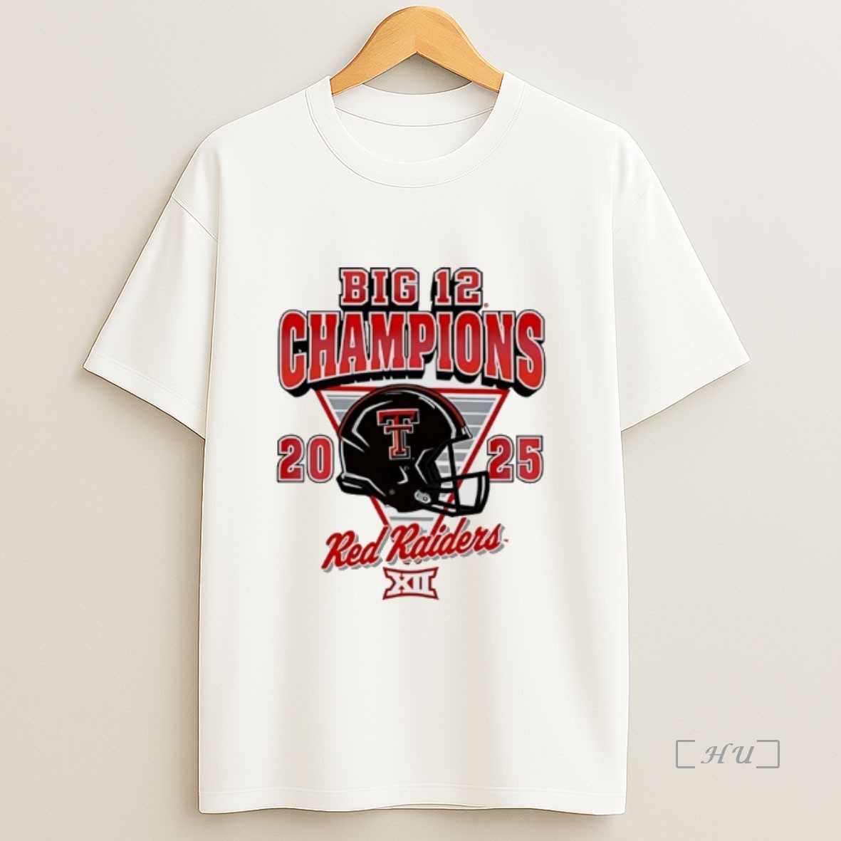 Officials Texas Tech Red Raiders Big 12 Football Champions Helmet 2025 Premium Shirt Sweatshirt Tee