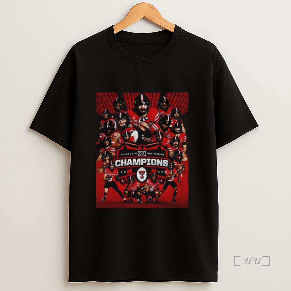 Officials Texas Tech Red Raiders Cfp 2025 Big 12 Football Champions Premium Shirt Sweatshirt Tee