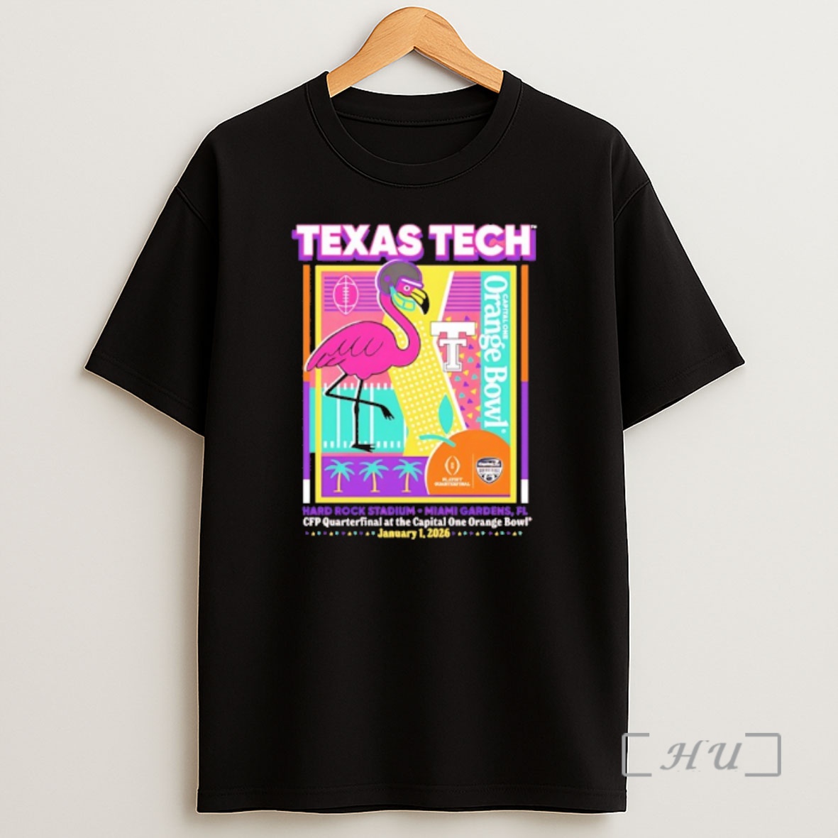 Officials Texas Tech Red Raiders Cfp 2025 Orange Bowl Postseason Graphic Shirt Sweatshirt Tee