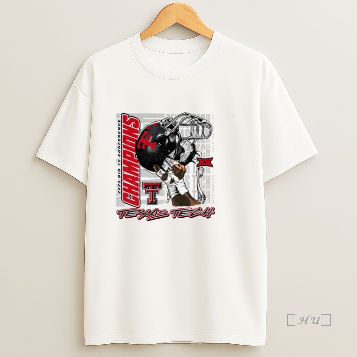 Officials Texas Tech Red Raiders Football 2025 Big 12 Cfp Champions Raise Em Up Premium Shirt Sweatshirt Tee