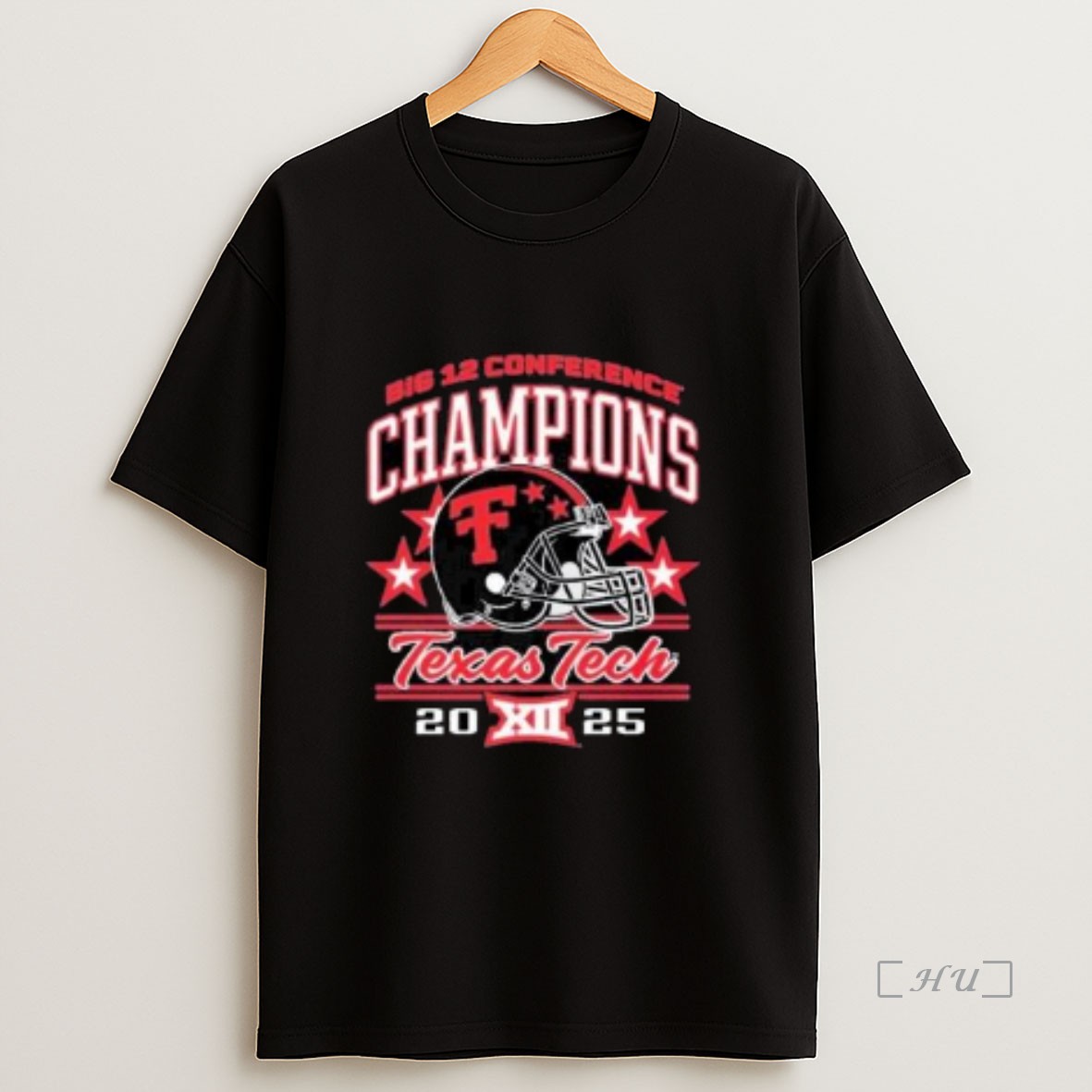 Officials Texas Tech Red Raiders Football 2025 Big 12 Conference Champions Helmet Circle Black Premium Shirt Sweatshirt Tee