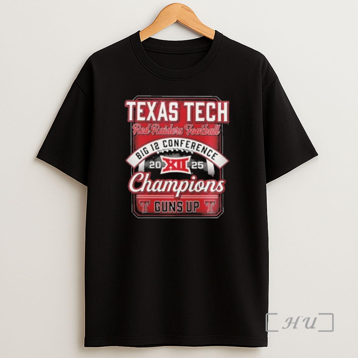 Officials Texas Tech Red Raiders Football Big 12 Conference 2025 Champions Guns Up Shirt Sweatshirt Tee