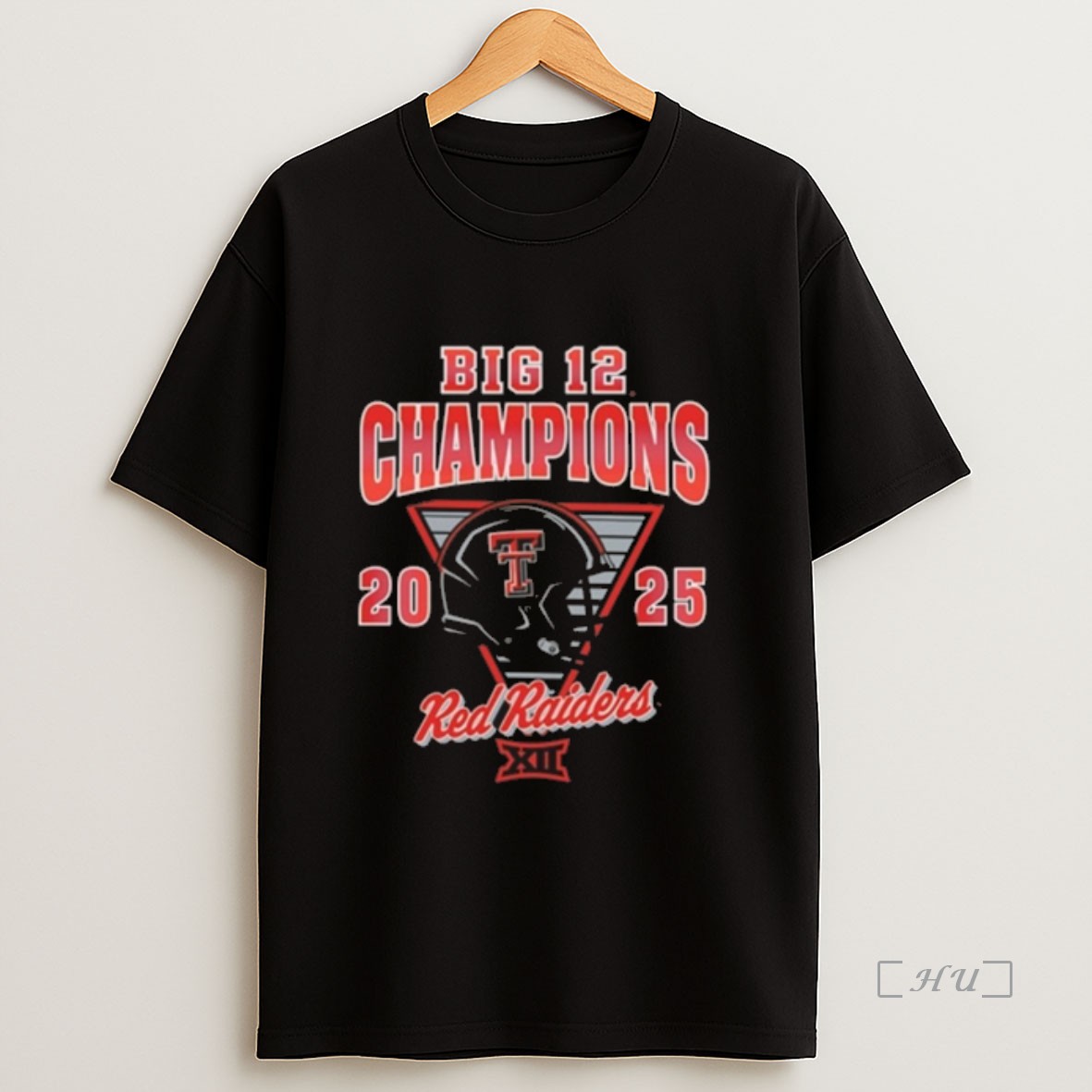 Officials Texas Tech Red Raiders Ncaa 2025 Big 12 Football Champions Helmet Premium Shirt Sweatshirt Tee