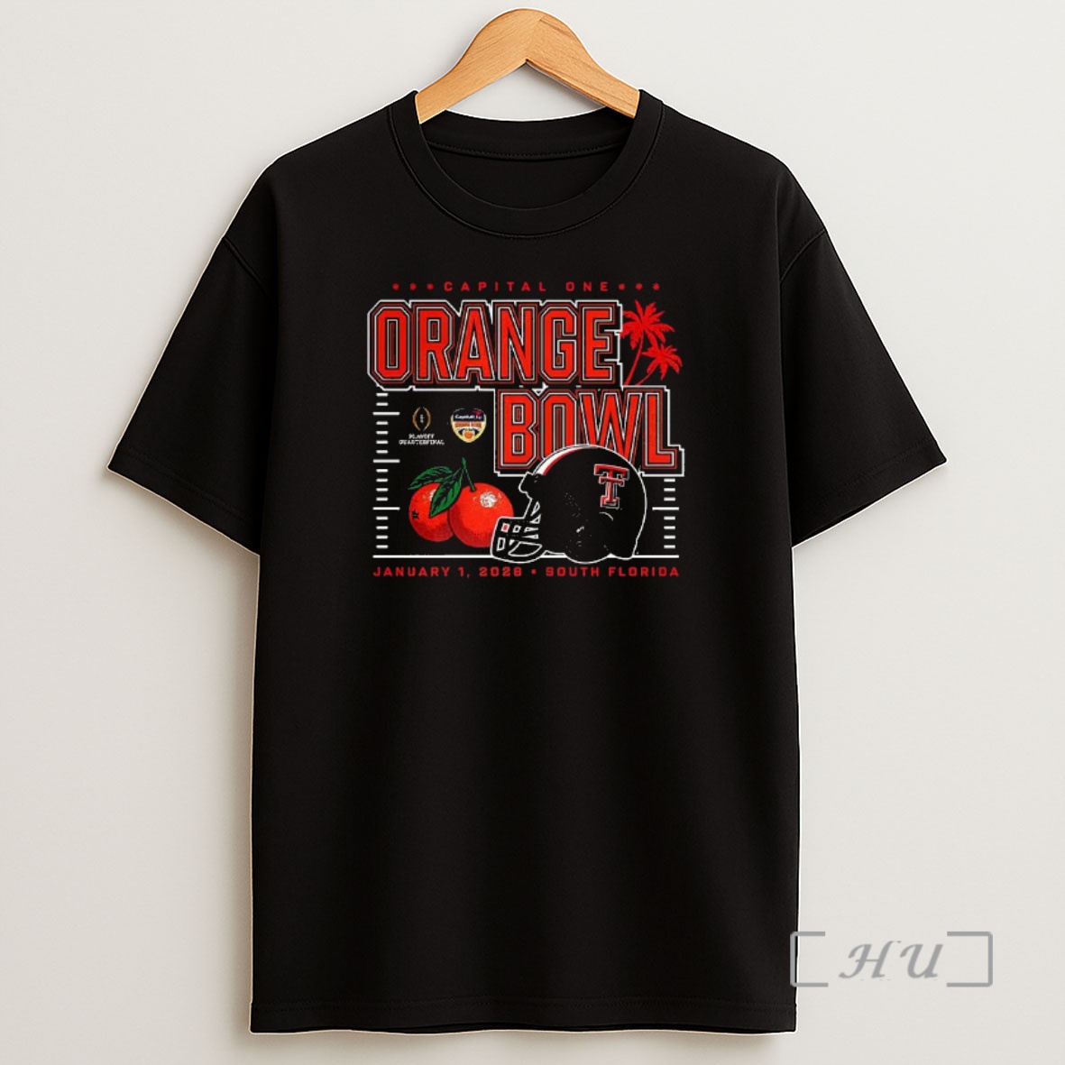 Officials Texas Tech Red Raiders Ncaa Cfp Capital One Orange Bowl 2026 South Florida Shirt Sweatshirt Tee