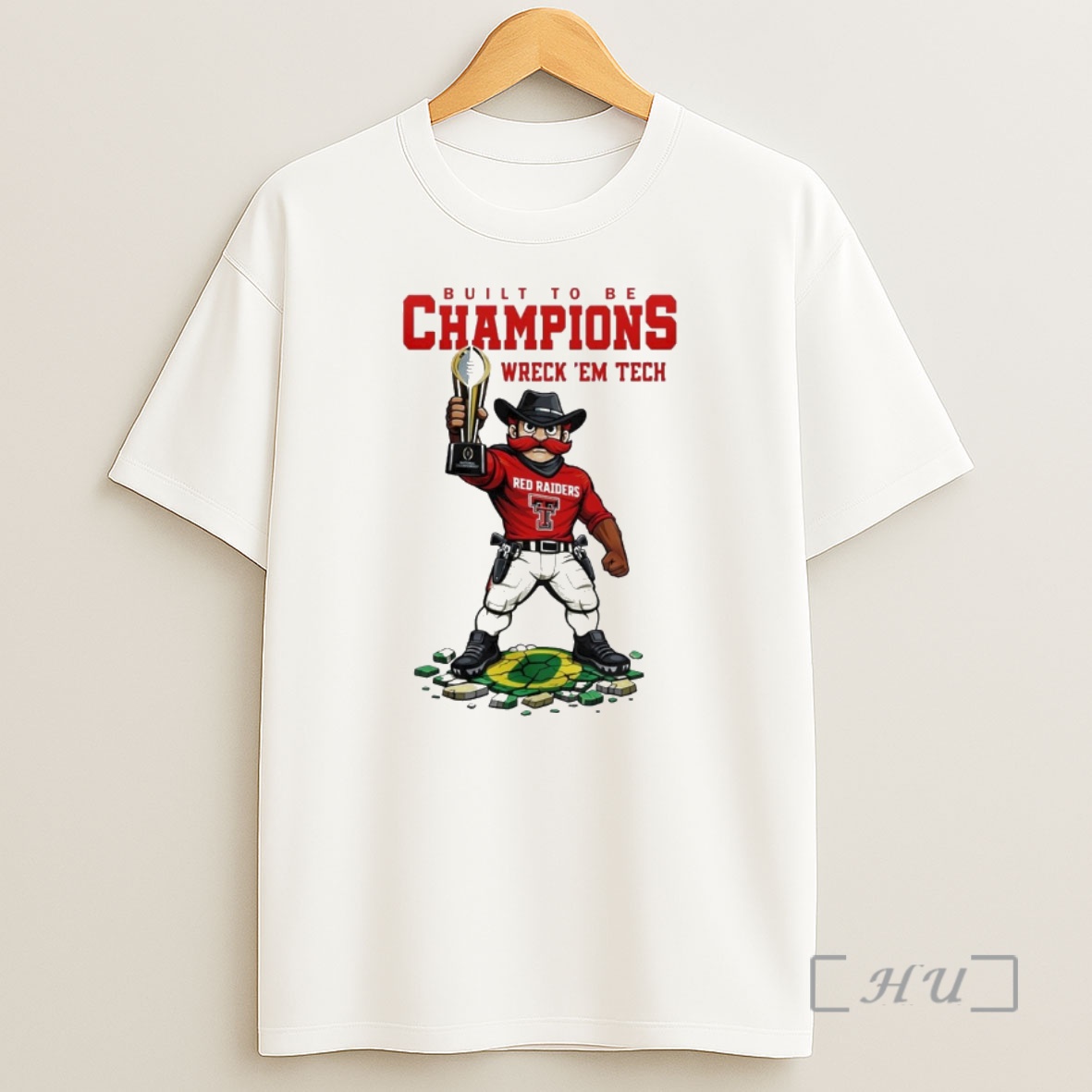 Officials Texas Tech Red Raiders Ncaa College Football Playoff Game Built To Be Champions Wreck Em Tech Mascot Shirt Sweatshirt Tee