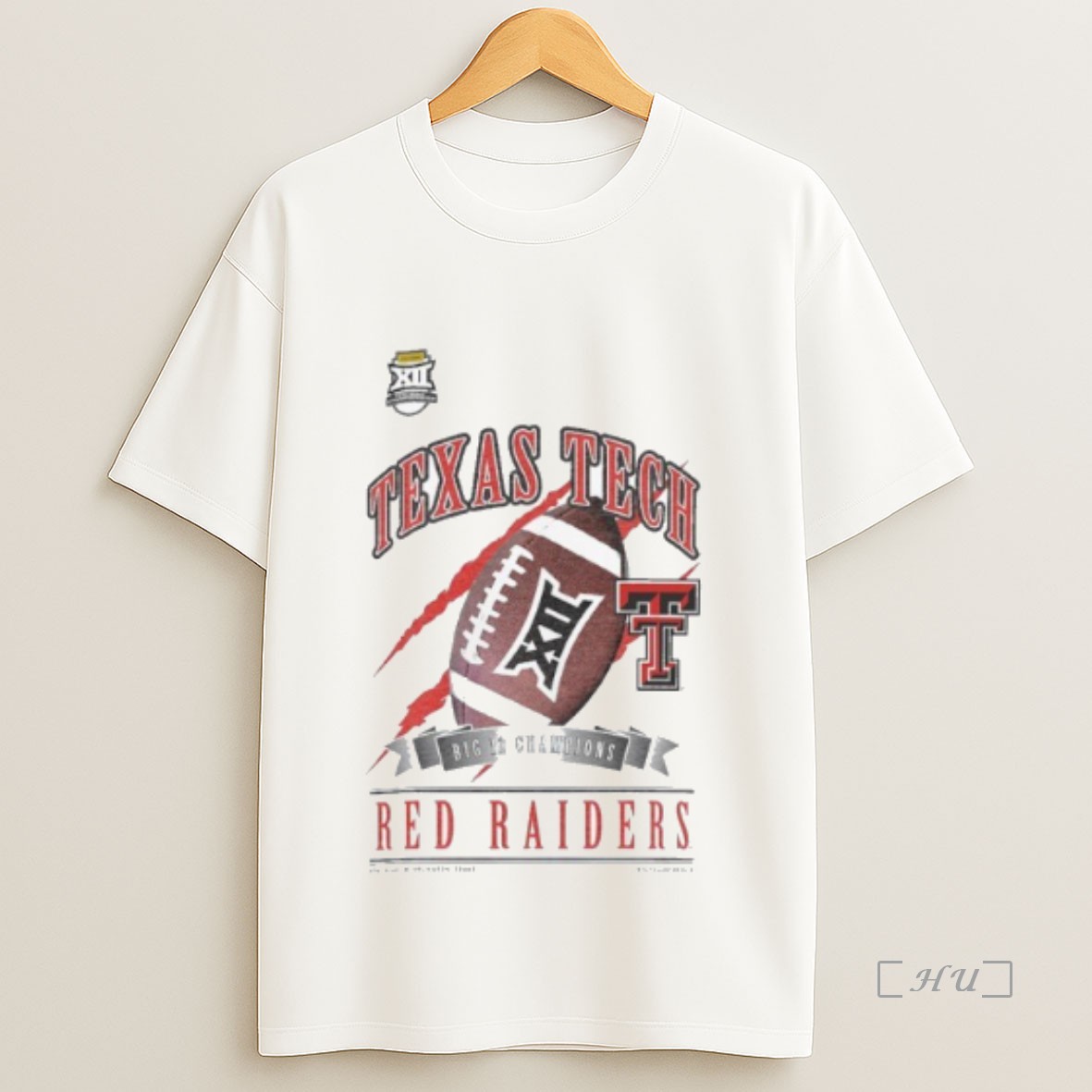 Officials Texas Tech Red Raiders New Era 2025 Big 12 Football Champions Locker Room Premium Shirt Sweatshirt Tee