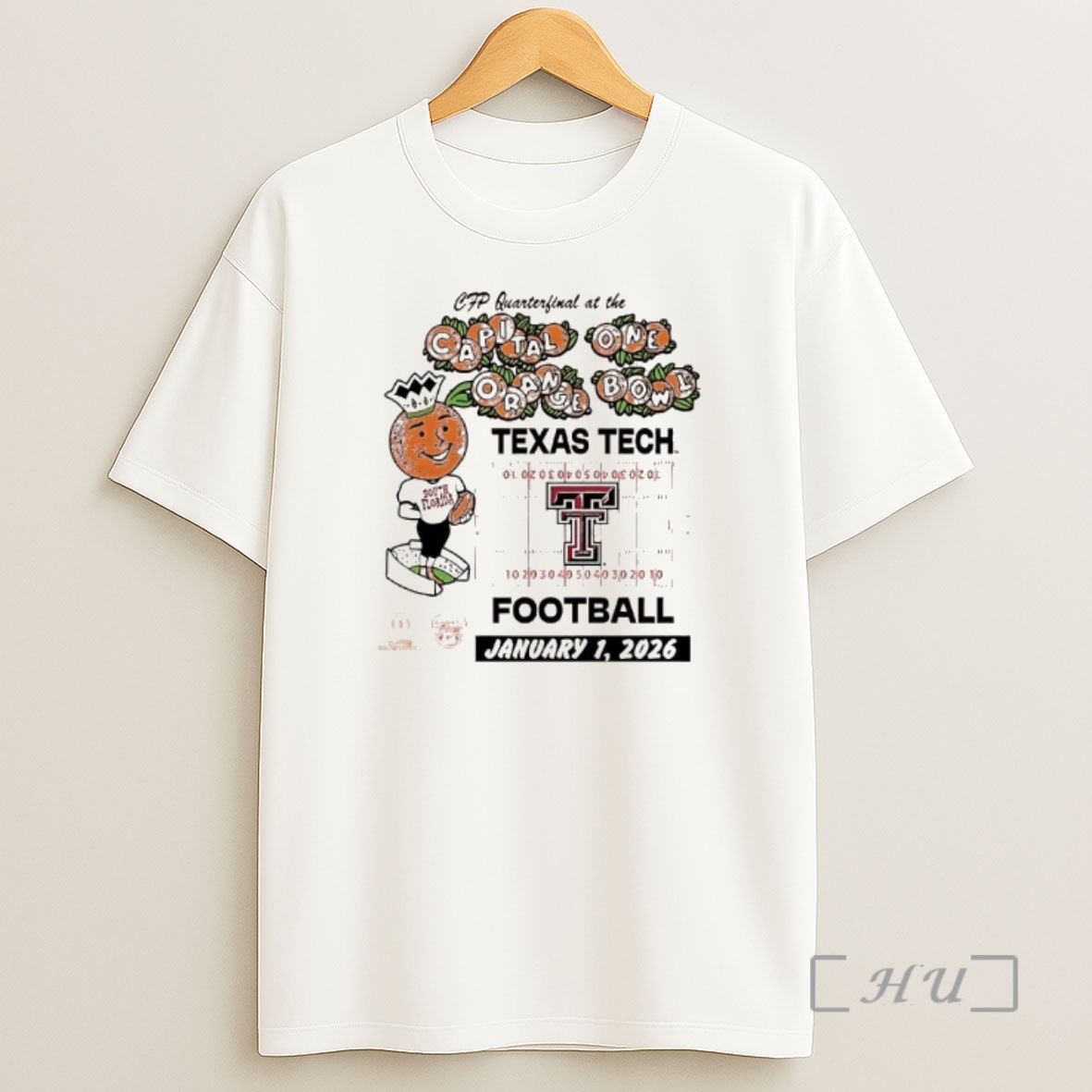 Officials Texas Tech Red Raiders Orange Bowl January 1st 2026 Shirt Sweatshirt Tee