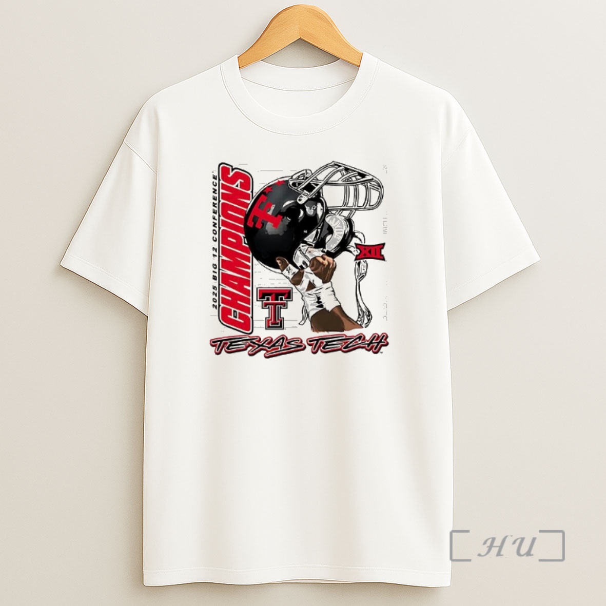 Officials Texas Tech Red Raiders Raise Em Up Big 12 Conference Champions Helmet Premium Shirt Sweatshirt Tee