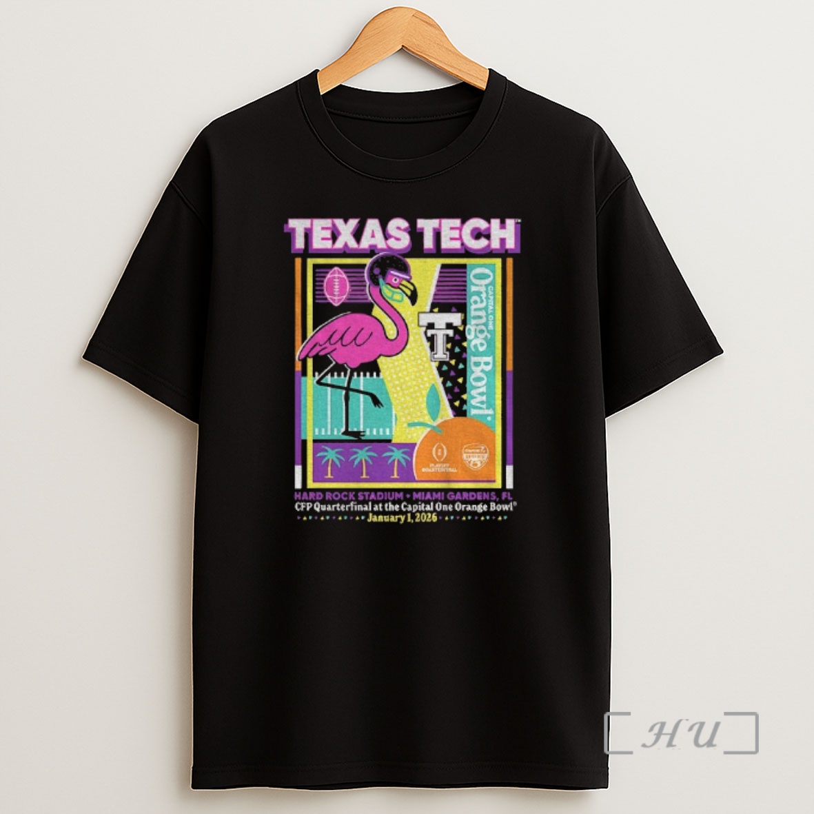 Officials Texas Tech Red Raiders Football 2025 Cfp Orange Bowl Hard Rock Stadium Miami Gardens Shirt Sweatshirt Tee