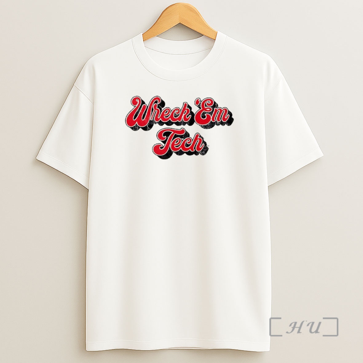 Officials Texas Tech Red Raiders Football Wreck Em Tech 70s Script Premium Shirt Sweatshirt Tee