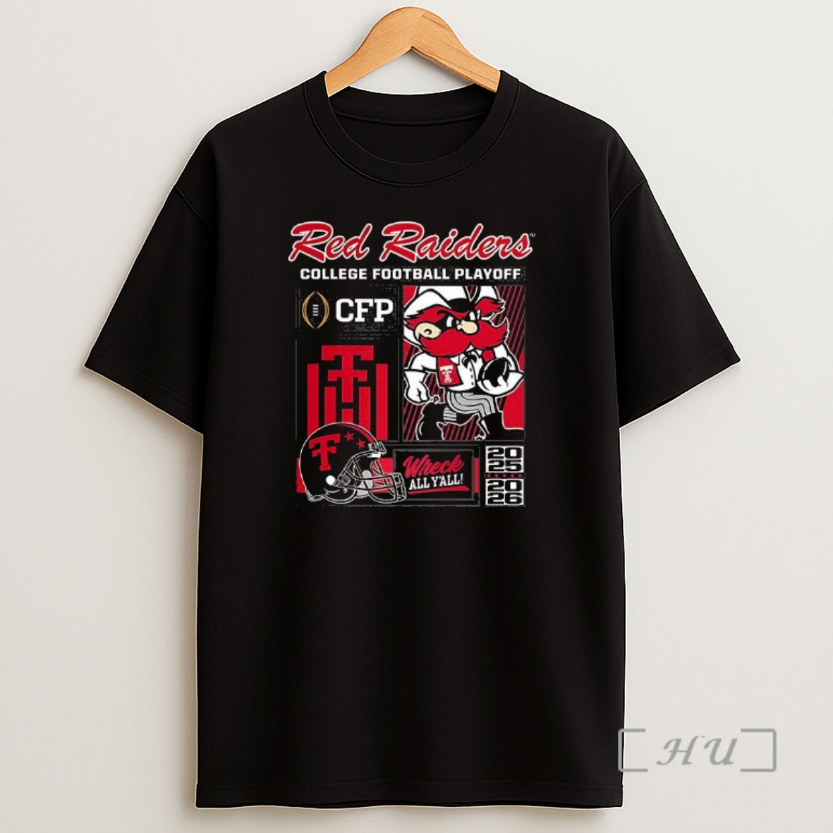 Officials Texas Tech Red Raiders Mascot 2025 2026 College Football Playoff Premium Shirt Sweatshirt Tee