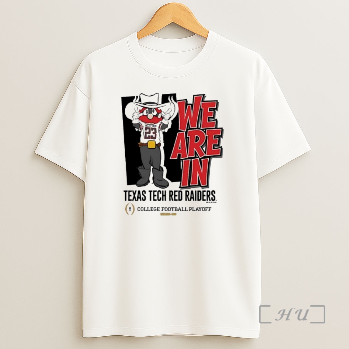 Officials Texas Tech Red Raiders Mascot We Are In College Football Playoff 2025 Shirt Sweatshirt Tee