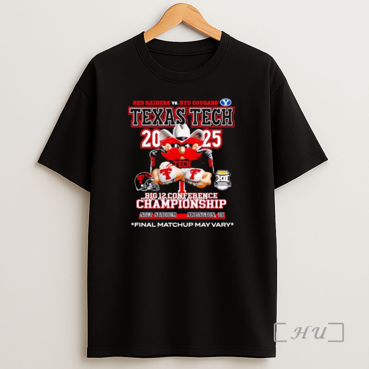 Officials Texas Tech Red Raiders Vs Byu Cougars 2025 Big 12 Conference Championship Final Matchup May Vary Premium Shirt Sweatshirt Tee