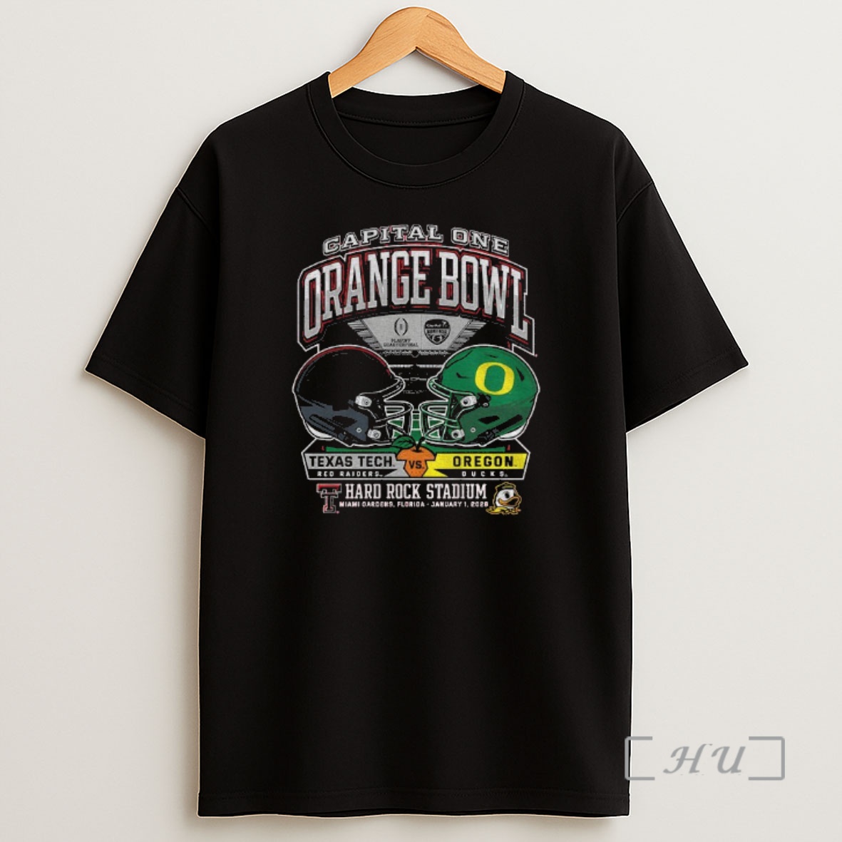 Officials Texas Tech Red Raiders Vs Oregon Ducks Capital One Orange Bowl Hard Rock Stadium Shirt Sweatshirt Tee