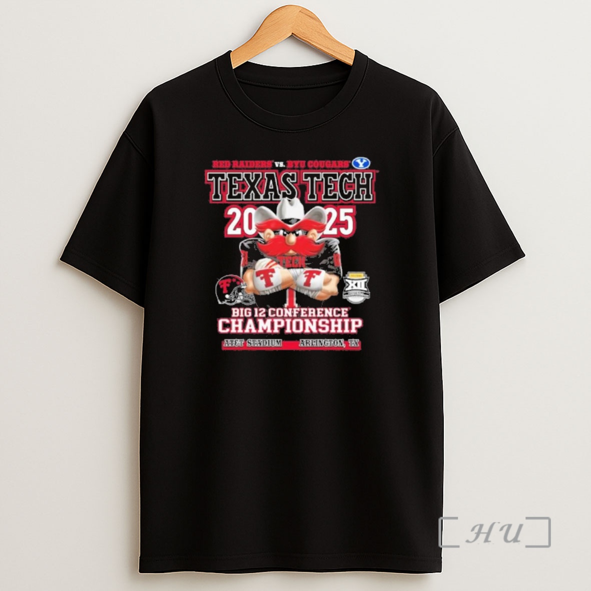 Officials Texas Tech Vs Byu Cougars 2025 Big 12 Football Championship Wreck Em Gameday Premium Shirt Sweatshirt Tee