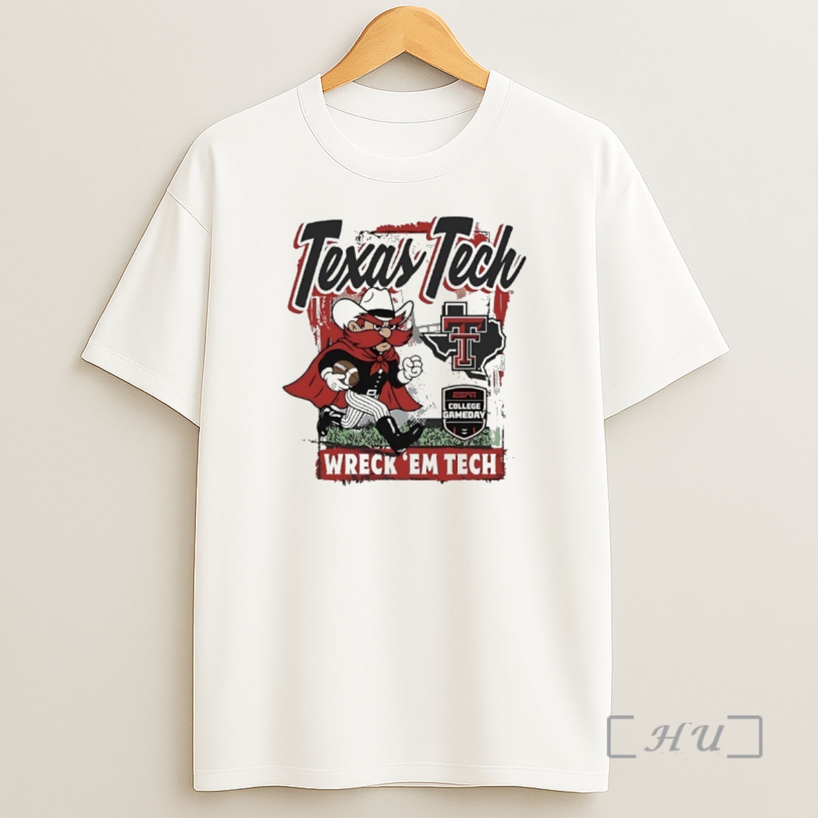 Officials Texas Tech Wreck Em Tech College Gameday Raider Red Mascot Premium Shirt Sweatshirt Tee