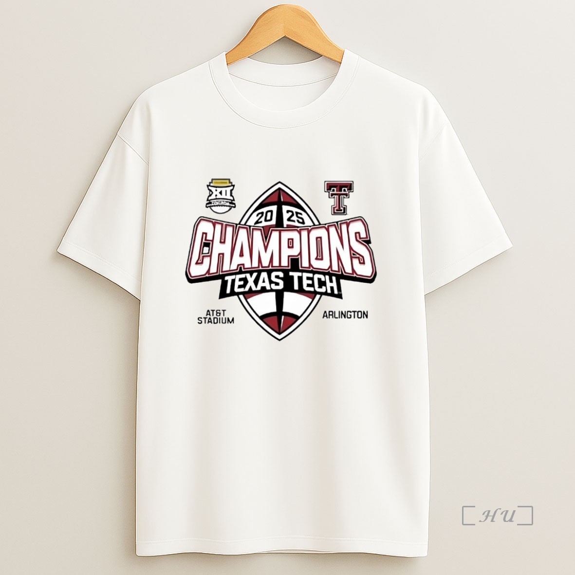 Officials Texas Tech Football 2025 Big 12 Champions Att Stadium Premium Shirt Sweatshirt Tee