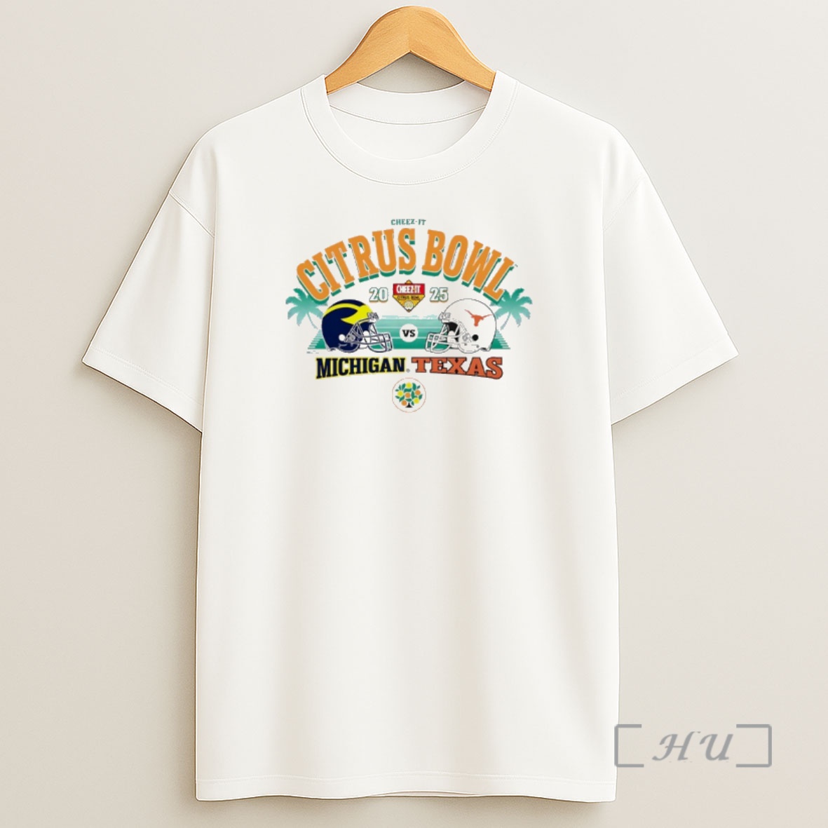 Officials Texas Vs Michigan 2025 Cheez It Citrus Bowl 2 Team Helmets Stadium Shirt Sweatshirt Tee