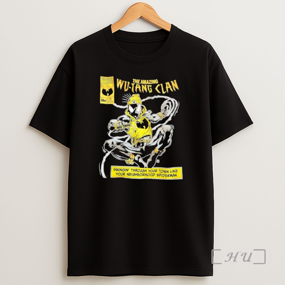 Officials The Amazing Wu Tang Clan Swingin Through Your Town Like Your Neighborhood Spiderman Shirt Sweatshirt Tee
