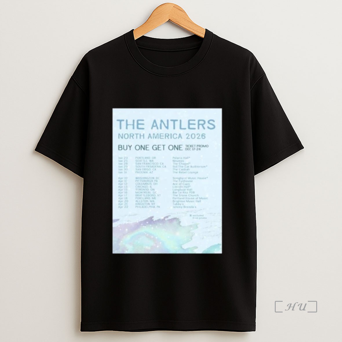 Officials The Antlers North America Tour 2026 Long Sleve Shirt Sweatshirt Tee