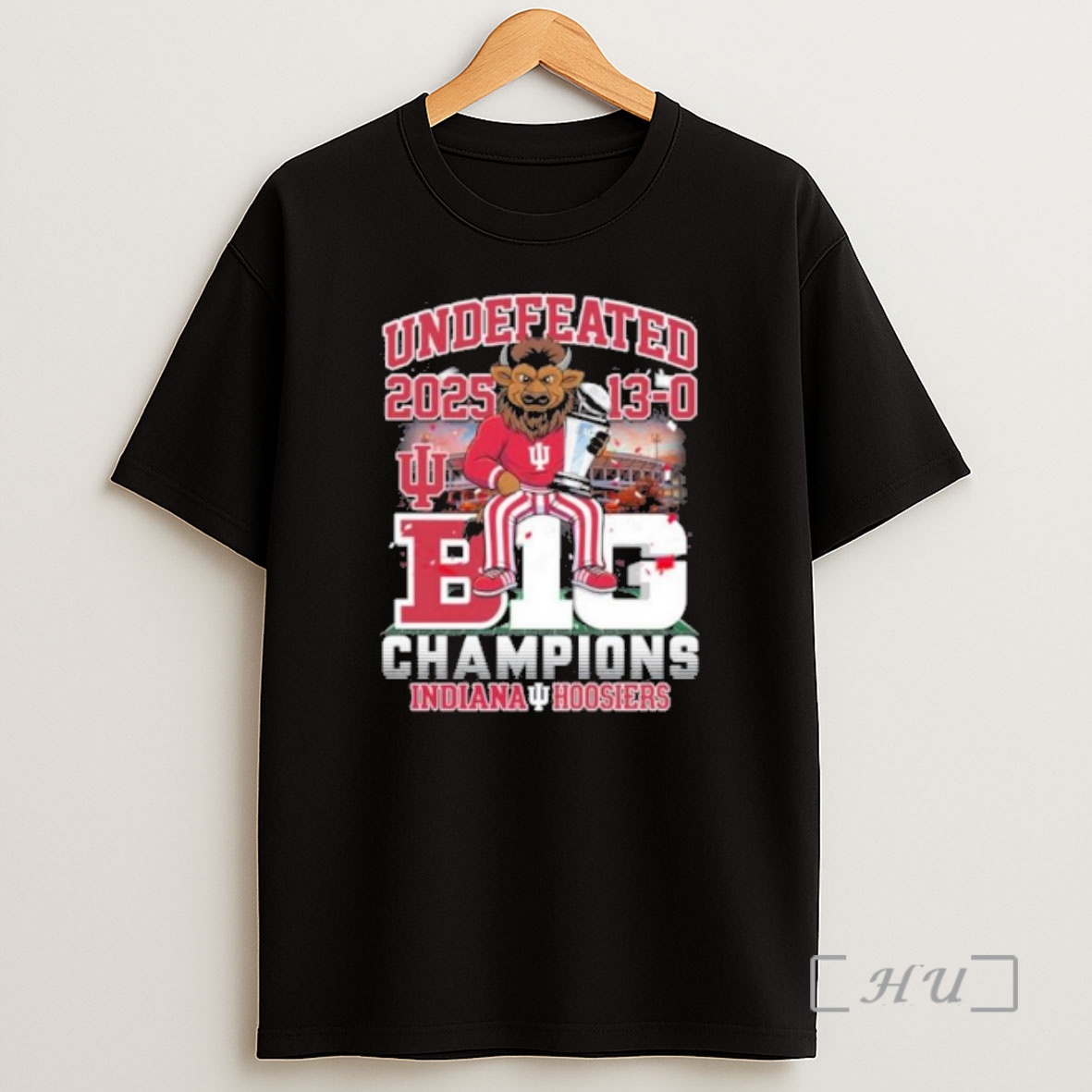 Officials The Bison Indiana Undefeated 13 0 Big 10 Champions Shirt Sweatshirt Tee