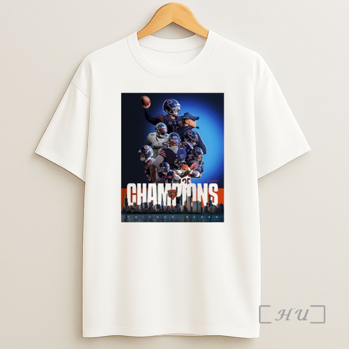 Officials The Chicago Bears 2025 Nfc North Champions Shirt Sweatshirt Tee