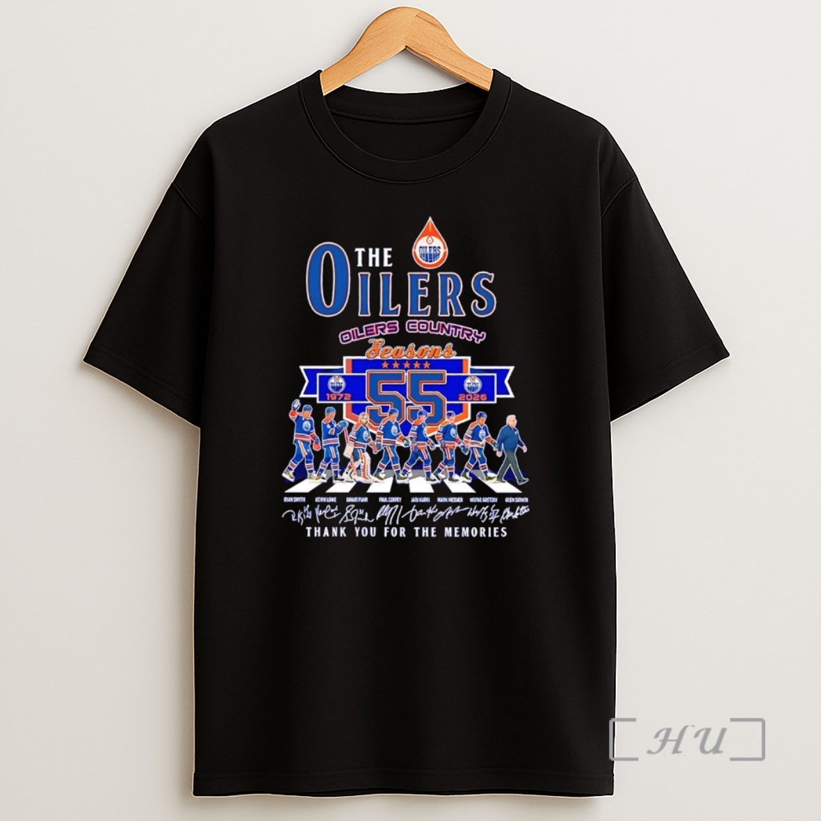 Officials The Edmonton Oilers Country 55 Seasons 1972 2026 Team Players Premium Shirt Sweatshirt Tee