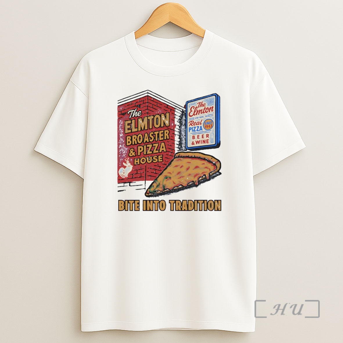 Officials The Elmton Broasted And Pizza House Bite Into Tradition Premium Shirt Sweatshirt Tee