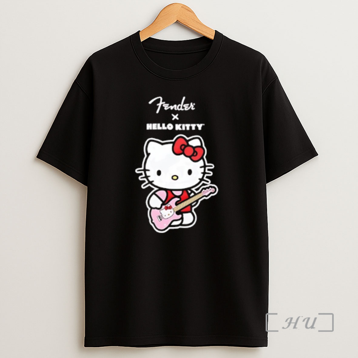 Officials The Fender Musical Instruments Corporation X Hello Kitty Playing Guitar Shirt Sweatshirt Tee