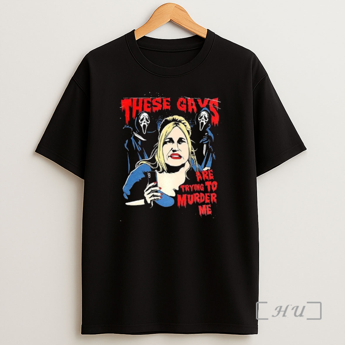Officials The Ghostface Scream These Gays Are Trying To Murder Me Cartoon Shirt Sweatshirt Tee
