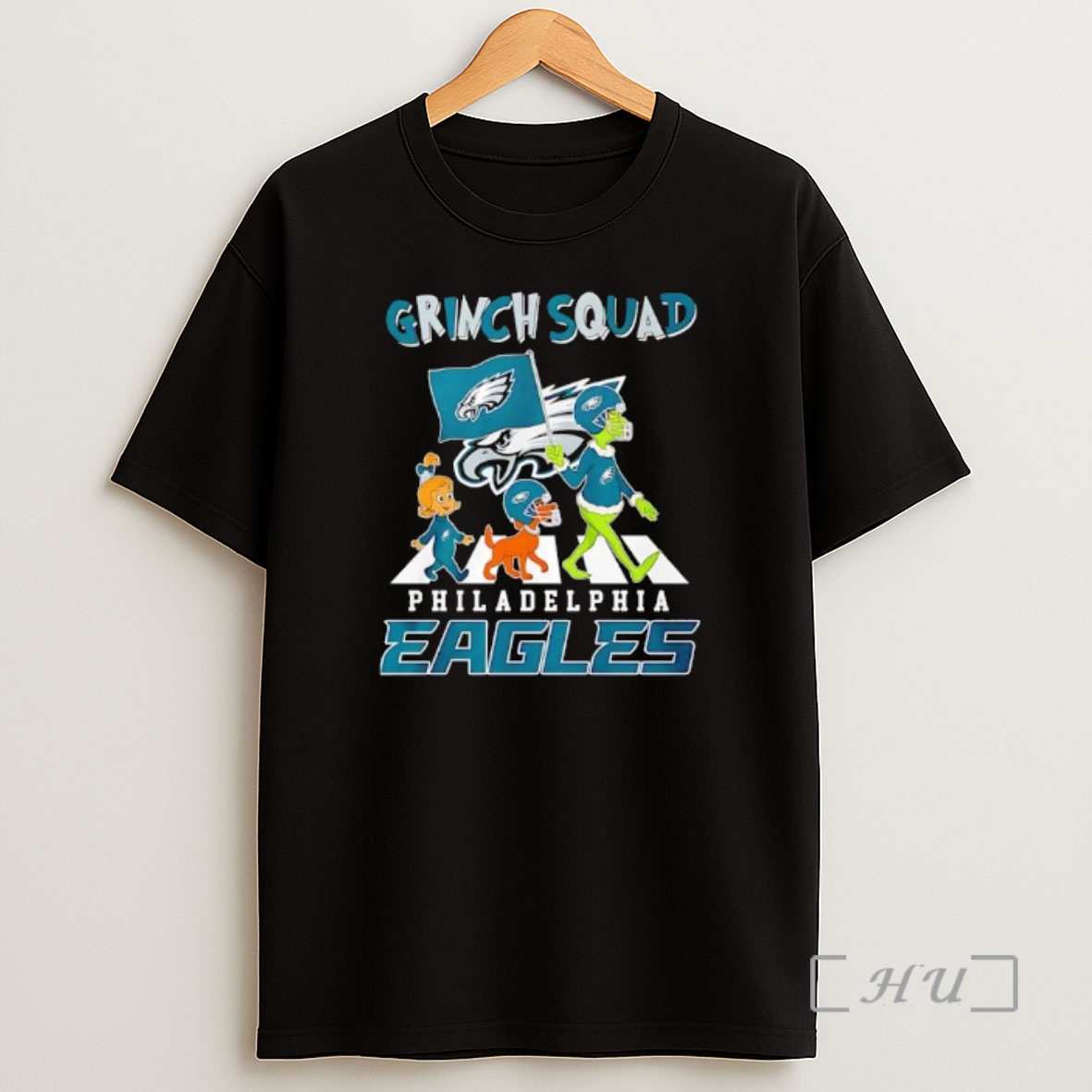 Officials The Grinch And Friends X Grinch Squad Philadelphia Eagles Premium Shirt Sweatshirt Tee
