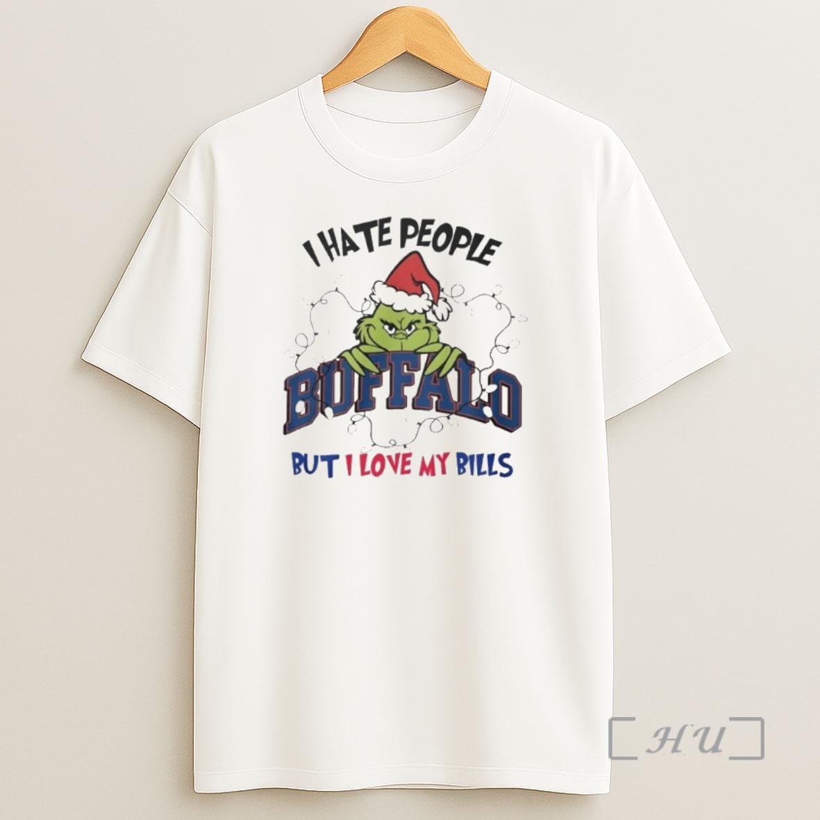 Officials The Grinch I Hate People Buffalo But I Love My Bills Shirt Sweatshirt Tee