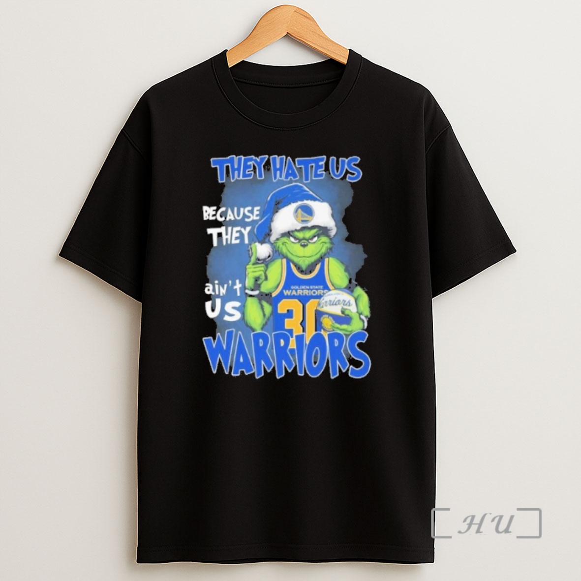 Officials The Grinch They Hate Us Because They Aint Us Warriors Shirt Sweatshirt Tee