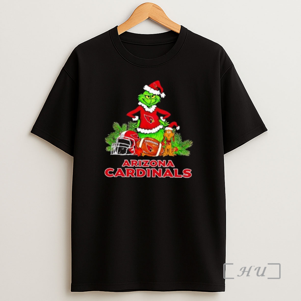 Officials The Grinch And Max Arizona Cardinals Christmas Helmet Items Shirt Sweatshirt Tee