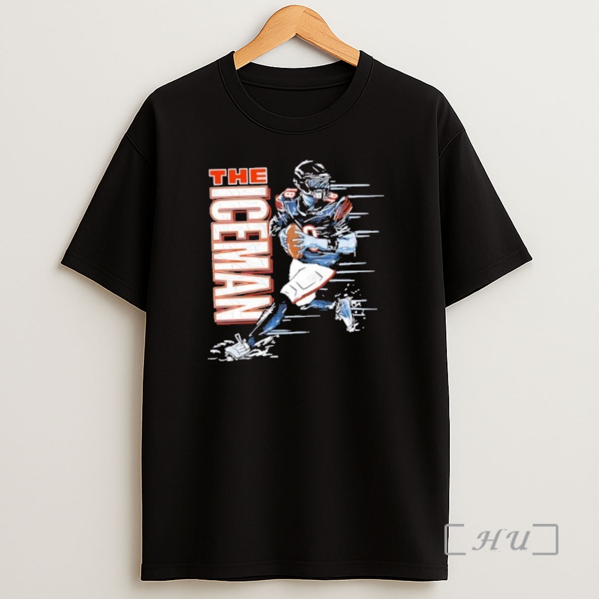 Officials The Iceman Caleb Williams 18 Chicago Bears Football Graphic Shirt Sweatshirt Tee