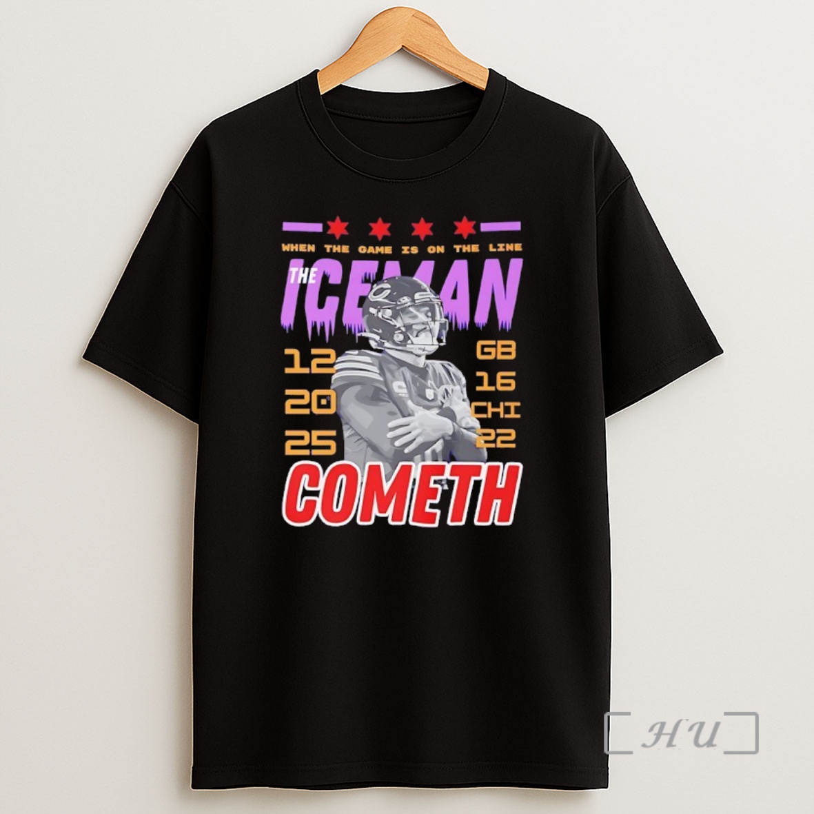 Officials The Iceman Cometh Caleb Williams Chicago Bears When The Game Is On The Line Shirt Sweatshirt Tee