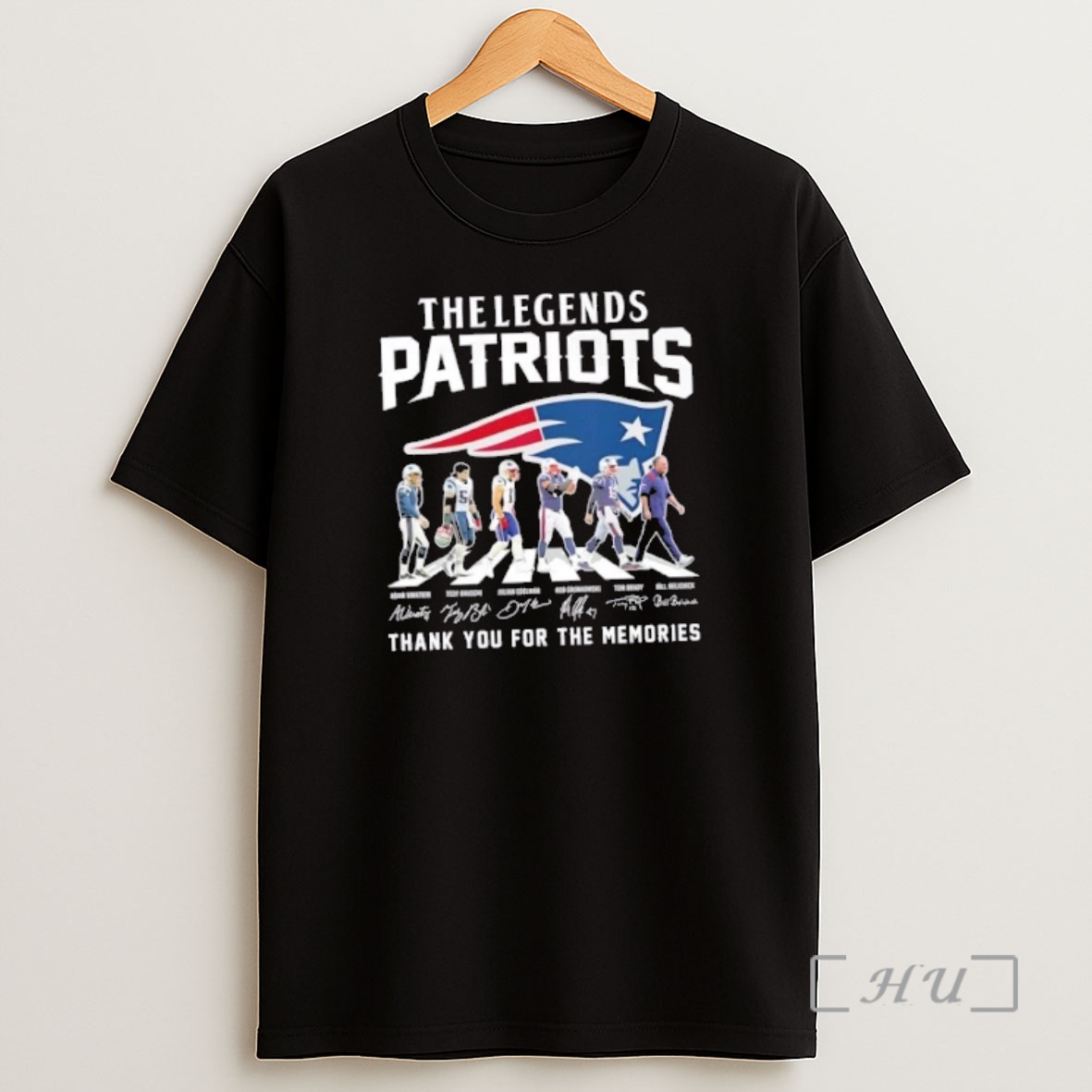 Officials The Legends New England Patriots Bill Belichick And Players Abbey Road Thank You For The Memories Signatures Shirt Sweatshirt Tee