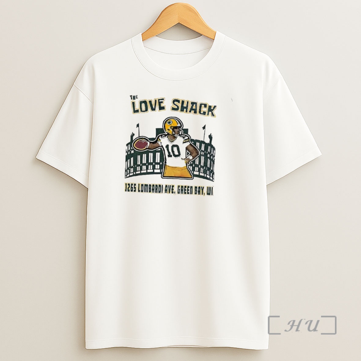 Officials The Love Shack Jordan Love Green Bay Packers Football 1265 Lombardi Shirt Sweatshirt Tee