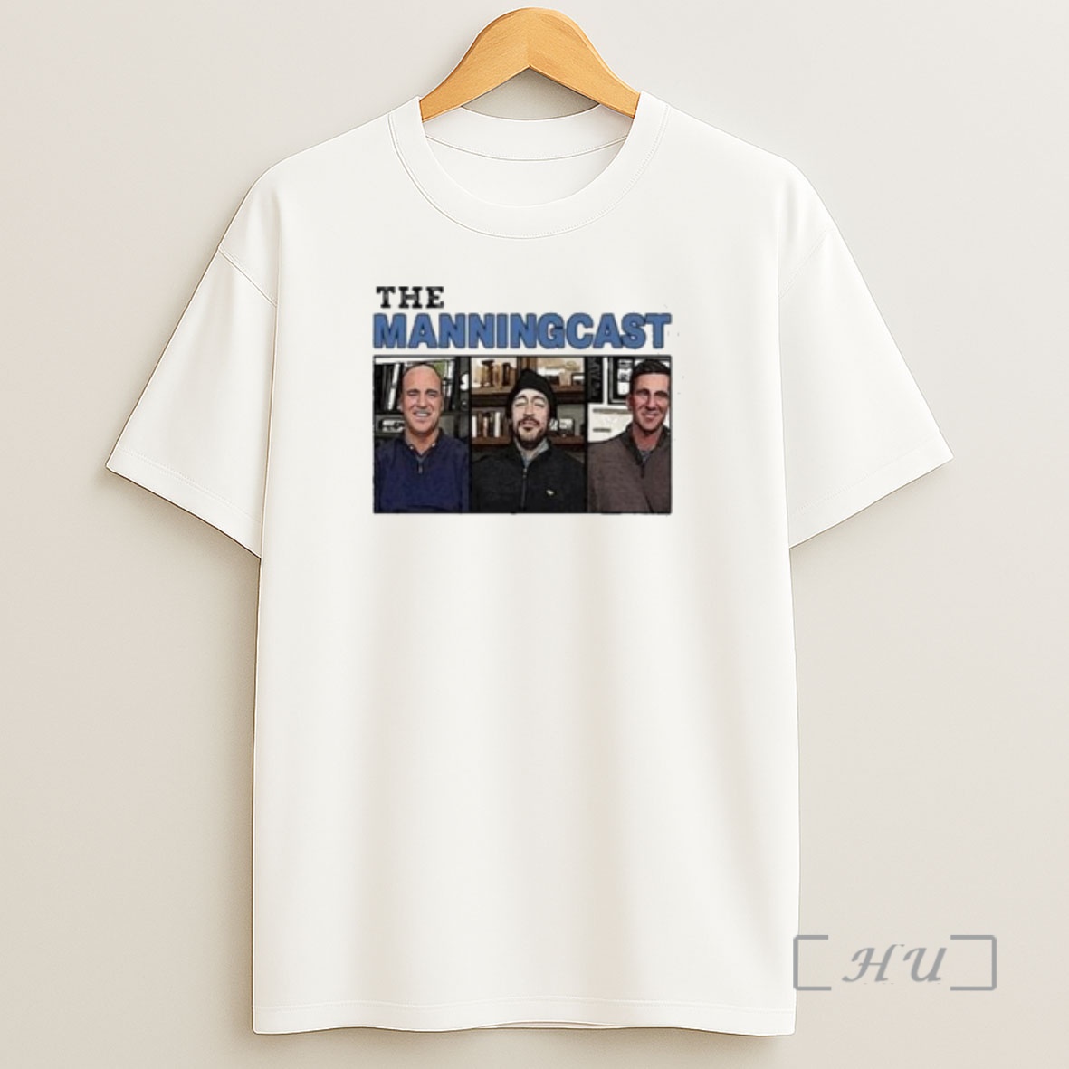 Officials The Manningcast Circle White Shirt Sweatshirt Tee