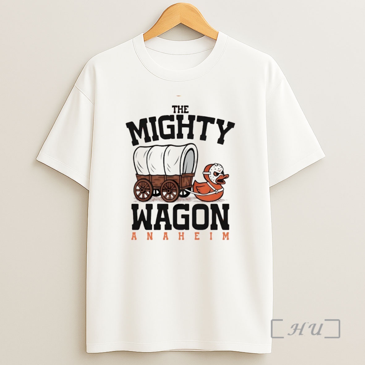 Officials The Mighty Wagon Anaheim Ducks Circle Premium Shirt Sweatshirt Tee
