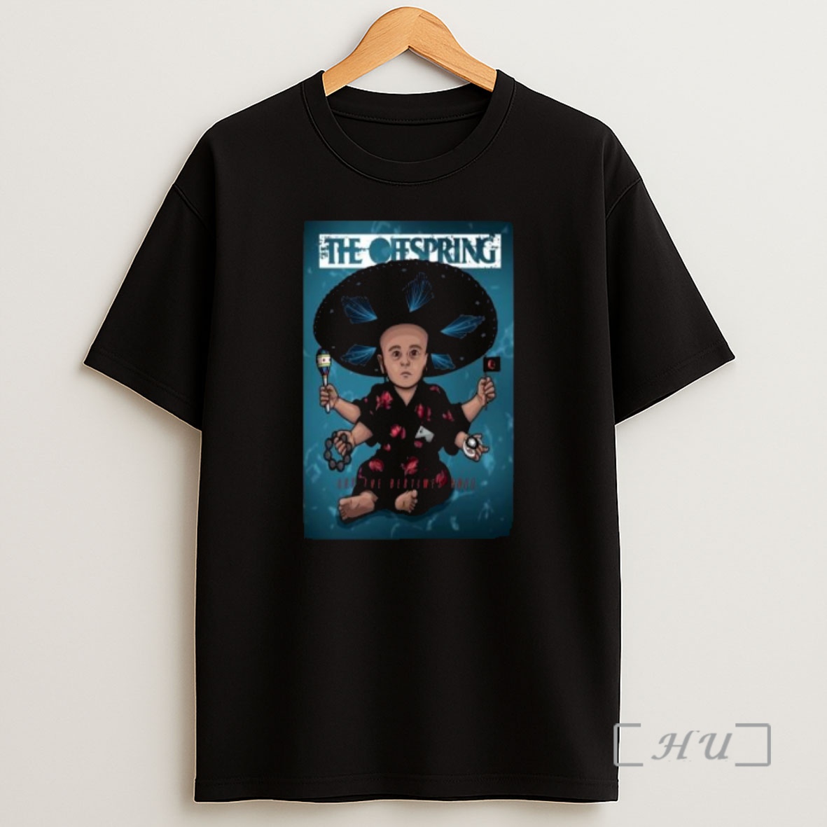 Officials The Offspring Let The Bad Times Roll Art Circle Black Shirt Sweatshirt Tee