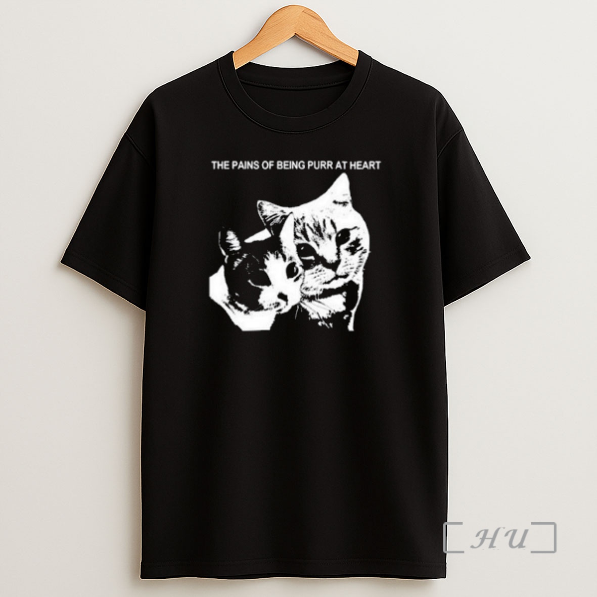 Officials The Pains Of Being Purr At Heart Cat Circle Black Premium Shirt Sweatshirt Tee