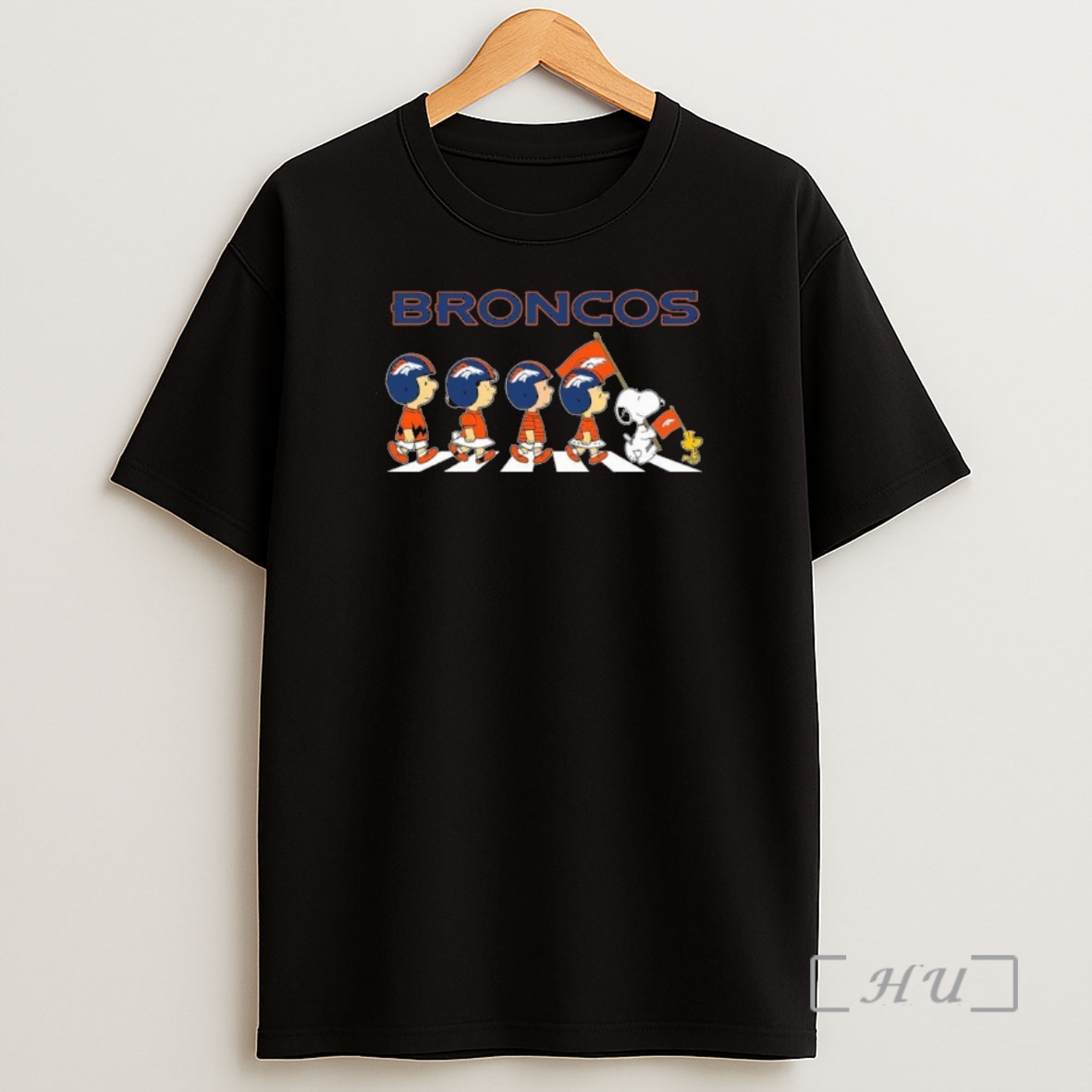 Officials The Peanuts And Friends Abbey Road X Denver Broncos Premium Shirt Sweatshirt Tee
