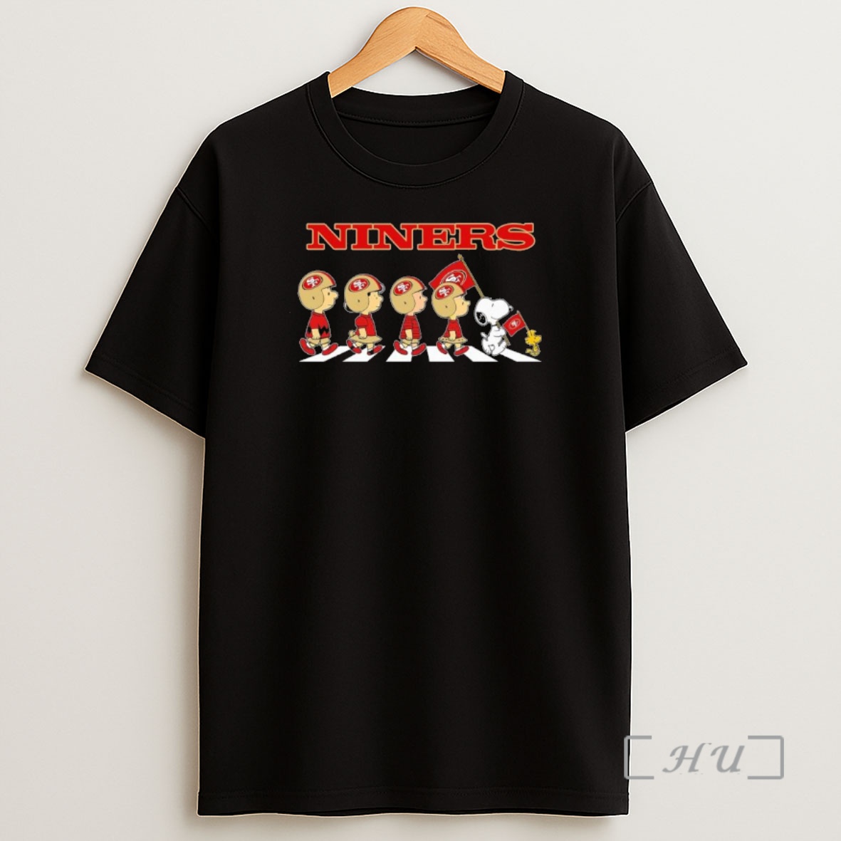 Officials The Peanuts And Friends Abbey Road X San Francisco 49ers Premium Shirt Sweatshirt Tee